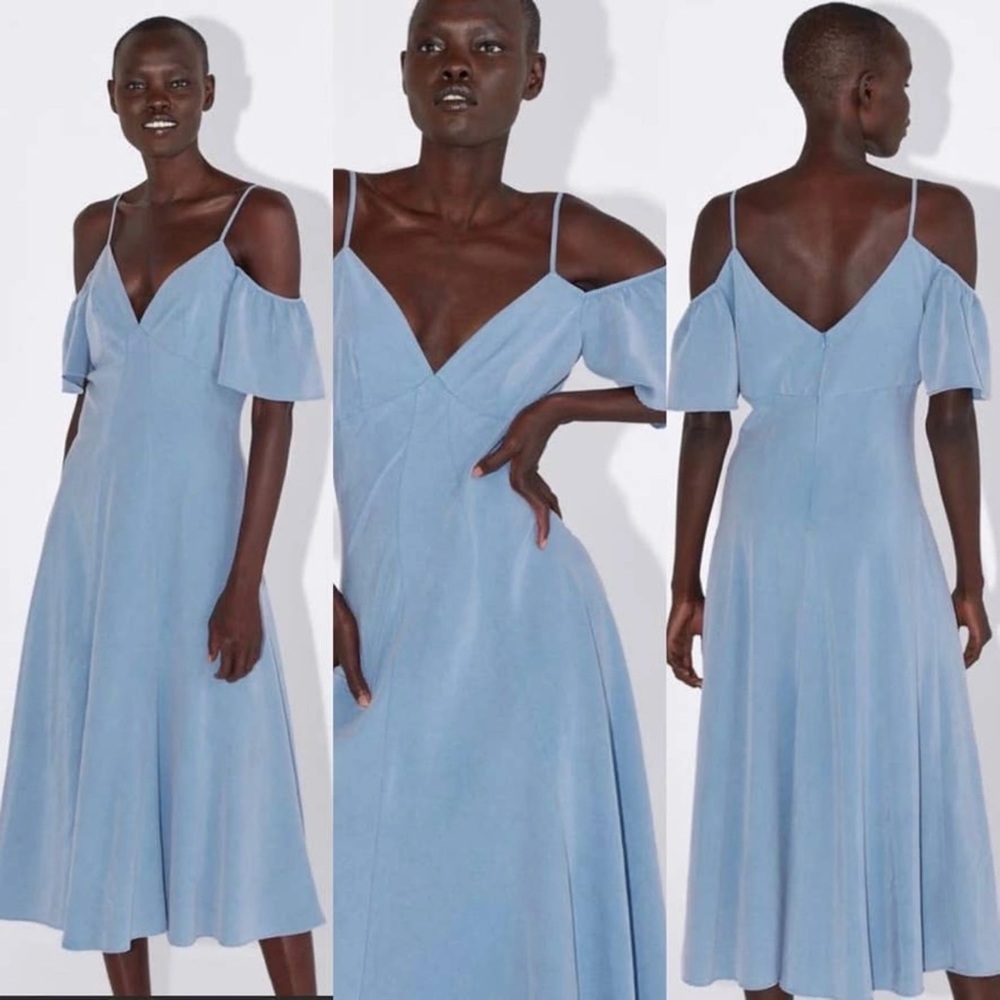 Zara Blue Midi Dress